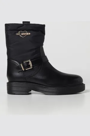 Moschino Stivaletto in nylon e pelle