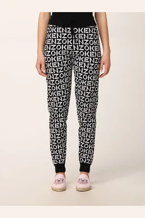 Kenzo Pantalone in misto cotone jacquard