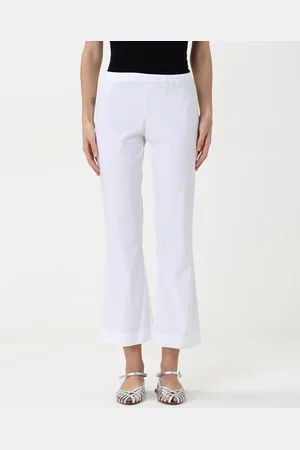 LIVIANA CONTI Pantalone cropped in crêpe