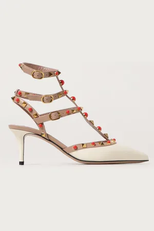 VALENTINO GARAVANI Slingback Rockstud in pelle con applicazioni