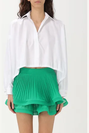 SIMONA CORSELLINI Camicia cropped in twill