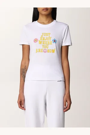Chiara Ferragni T-shirt con stampa just enjoy where you are now