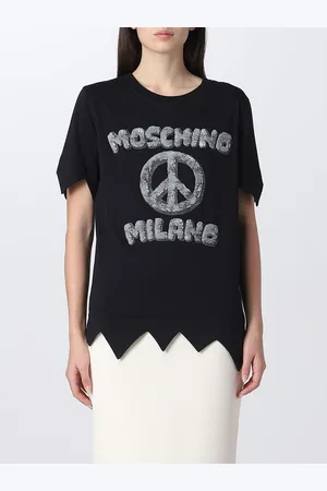Moschino T-shirt con stampa logo Milano