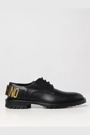 Moschino Derby in pelle con logo