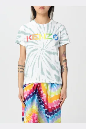 Kenzo T-shirt in cotone tie dye con logo