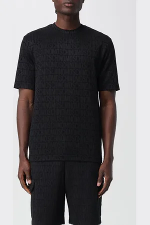 Moschino T-shirt in lana con logo jacquard