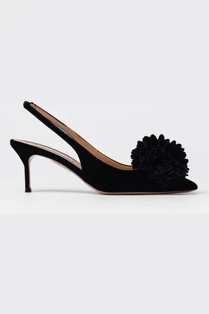 Aquazzura Slingback Couturier in velluto con fiore