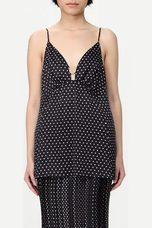 SIMONA CORSELLINI Top in crepe a pois