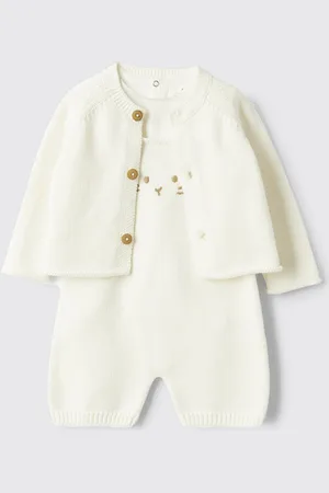 TEDDY & MINOU Coordinato in maglia di cotone