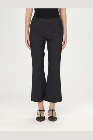 LIVIANA CONTI Pantalone cropped in crêpe