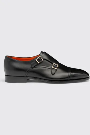 santoni Monk Strap in pelle