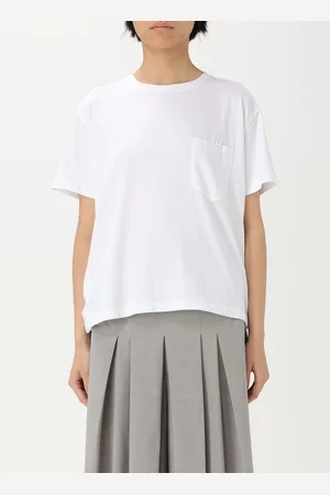 SEMICOUTURE T-shirt in cotone con tasca a toppa
