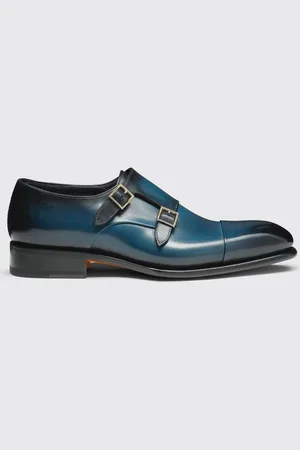 santoni Monk Strap in pelle