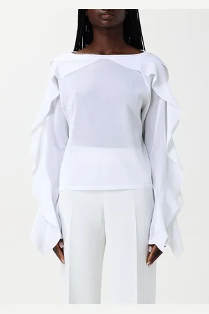 Alberta Ferretti Maglia in misto viscosa con rouches