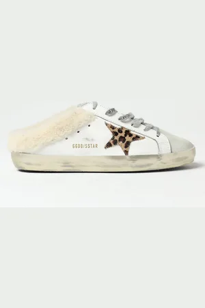 Golden Goose Sneakers Super-Star Sabot in pelle used e shearling