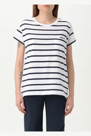 Barbour T-shirt a righe con logo