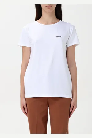Barbour T-shirt in cotone con mini logo