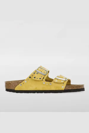 Birkenstock Sandalo Arizona Rivet in camoscio con borchie