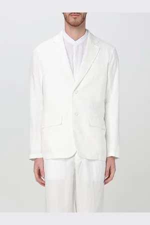 Armani Exchange Blazer in misto cotone e lino
