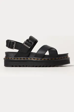 Dr. Martens Sandalo Voss II in pelle a grana naturale