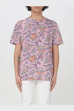 Etro T-shirt in cotone con stampa Paisley