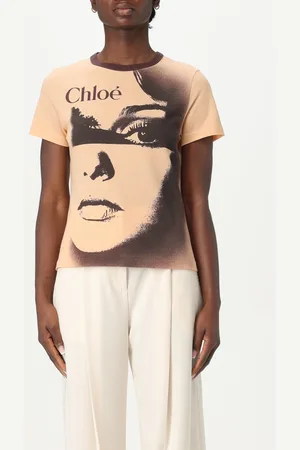 Chloé T-shirt stampata in poliestere e lana