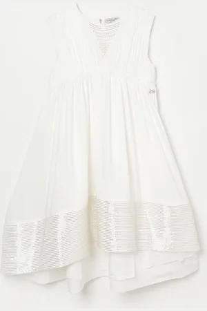 Lanvin Abito a v con perline