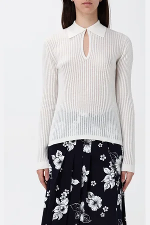 Max Mara Polo in maglia di seta e lana a coste