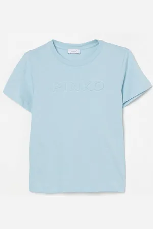 Pinko T-shirt basic con logo embossed