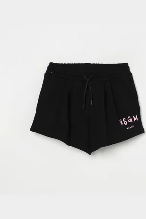 Msgm Pantaloncino sportivo in cotone con logo