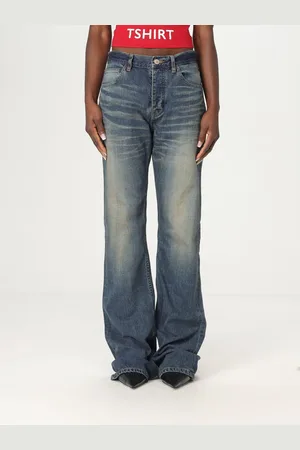 Balenciaga Jeans a zampa in denim vintage