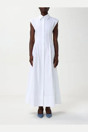 Sportmax Abito chemisier in popeline di cotone
