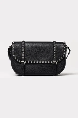 VALENTINO GARAVANI Borsa Rockstud in pelle a grana