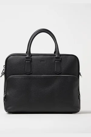 HUGO BOSS Borsa da lavoro Crosstown Cartella 14″ in pelle a grana