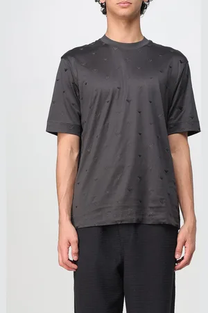 Emporio Armani T-shirt in cotone con stampa monogram