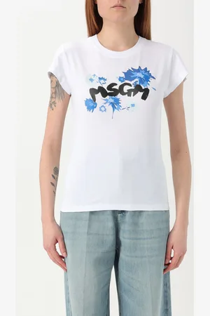 Msgm T-shirt in cotone con logo