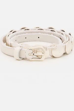 Golden Goose Cintura in pelle con borchie applicate