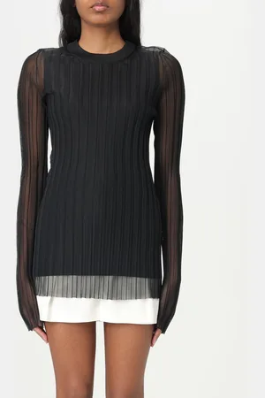 Sportmax Maglia a coste in poliestere
