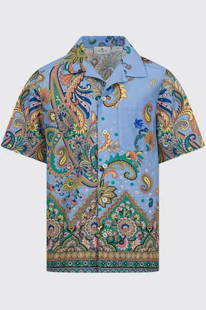 Etro Camicia in cotone con stampa Paisley