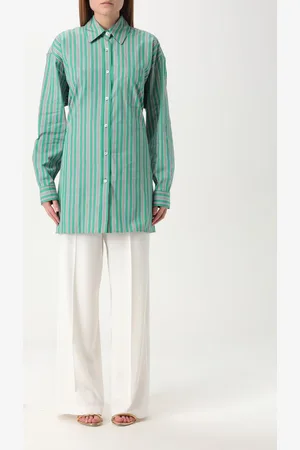 Etro Camicia in cotone a righe con nodo posteriore