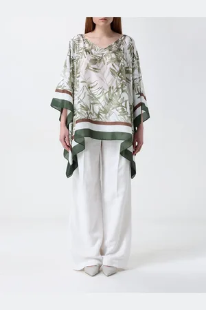 Brunello Cucinelli Blusa in seta stampato