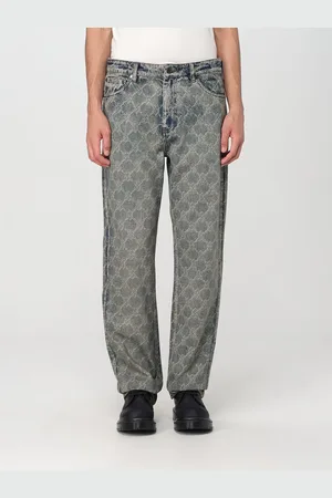 Daily paper Jeans in denim di cotone con monogram