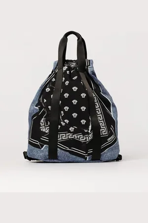VERSACE Zaino a sacca Medusa in denim