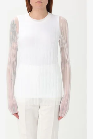 Sportmax Maglia a coste in poliestere