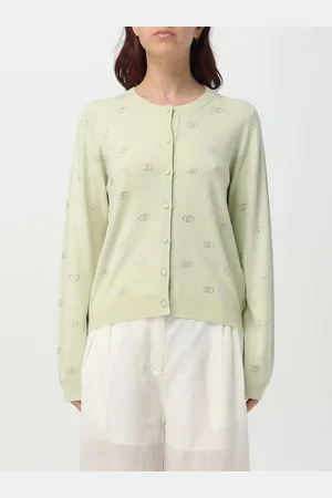 Liu Jo Cardigan a girocollo con logo di strass