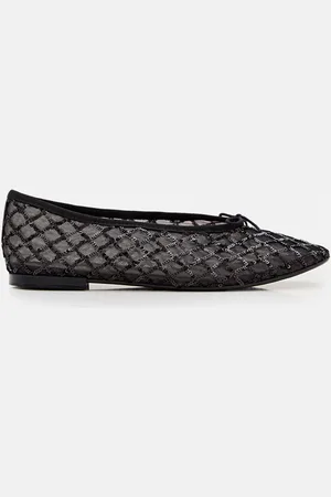 Repetto Ballerina Lilouh in nylon a rete con paillettes ricamate