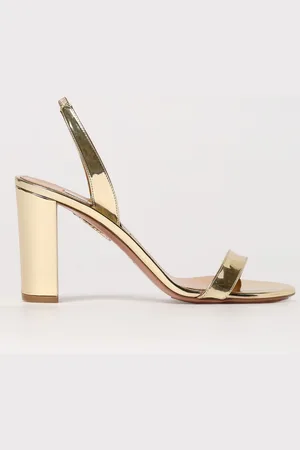 Aquazzura Sandalo So Nude in vernice laminata