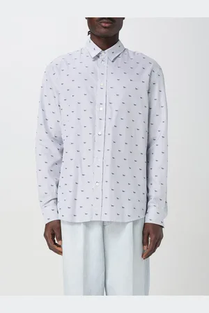 Maison Kitsuné Camicia in cotone con monogram stampato