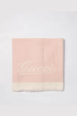 Gucci Copertina in cashmere con logo
