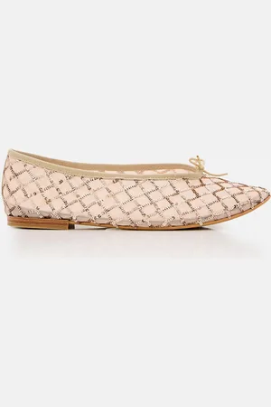 Repetto Ballerina Lilouh in nylon a rete con paillettes ricamate